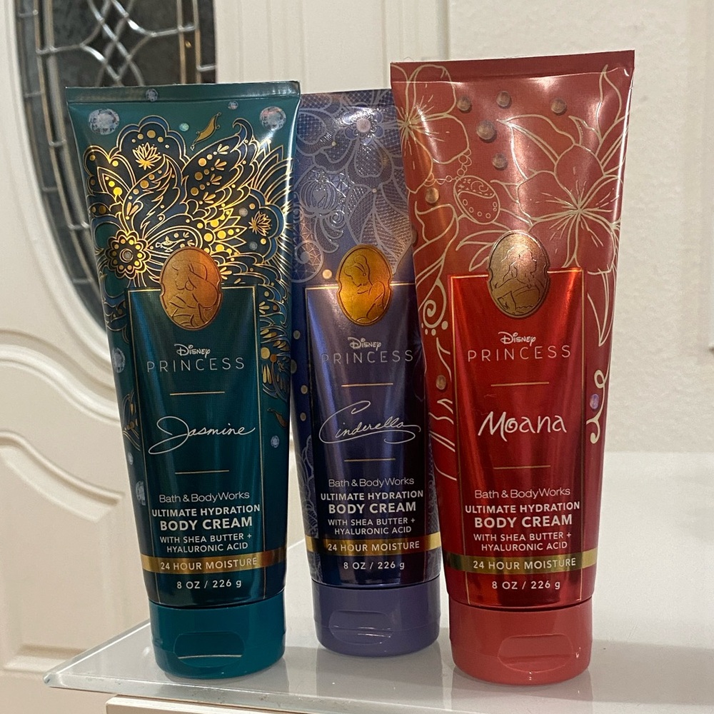 New Bath&Body Works Disney Princess Body Cream Bundle